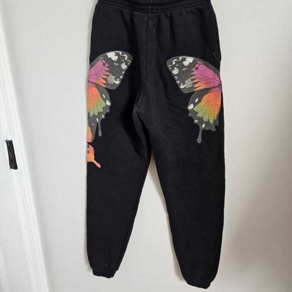 I.AM.GIA Aporia Women's Black Butterfly Print Jogger sweat Pants high waist XXS - Picture 7 of 12